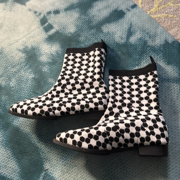 Mod graphic art fabric boots 39 - Picture 3 of 7